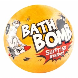 Musująca kula do kąpieli dla dzieci - pomarańczowa LaQ