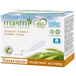 Tampony SUPER PLUS z bawełny organicznej MASMI